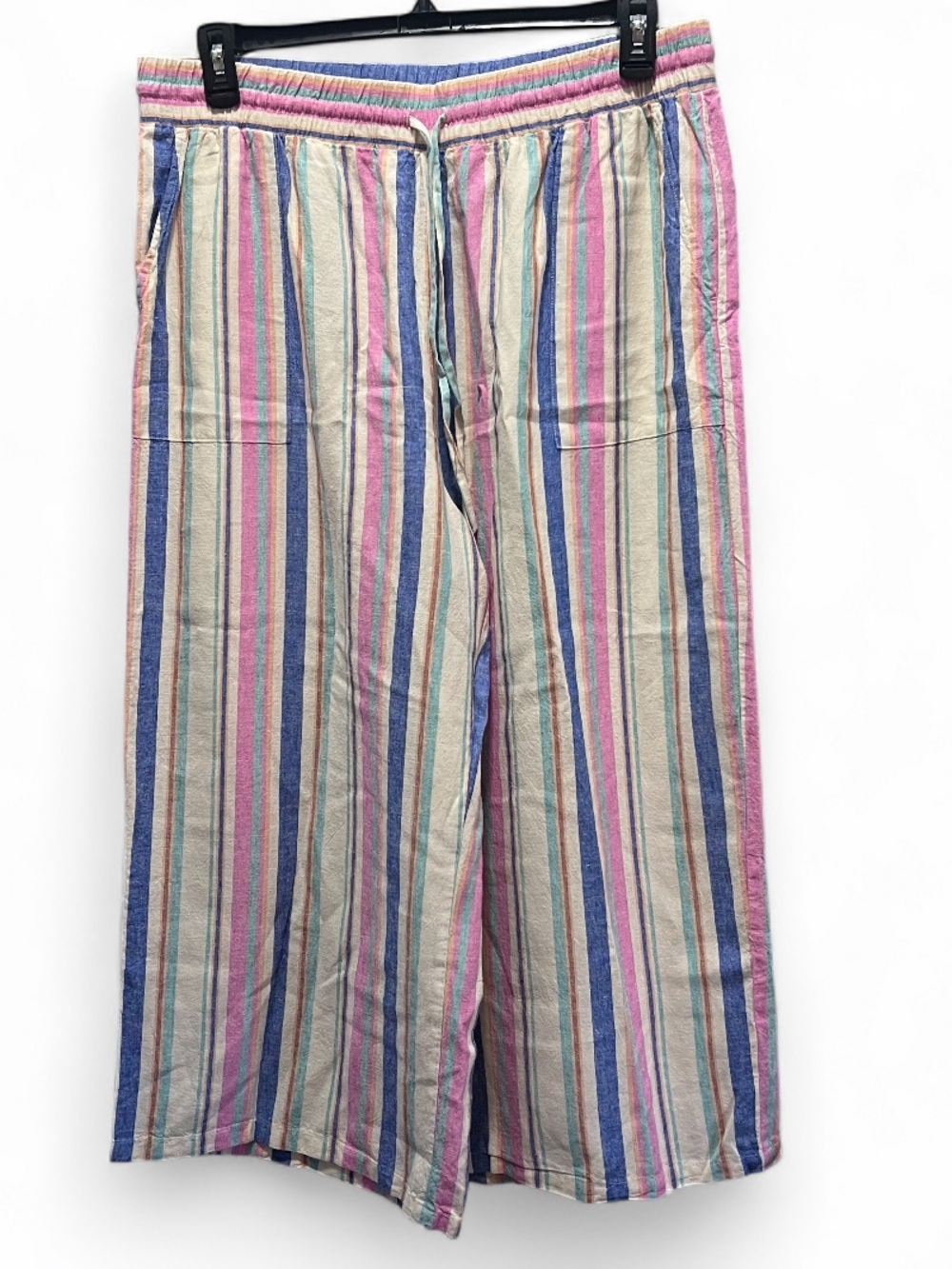 Style & Co. Striped Wide Leg Beachy Linen Lounge Pants - XL